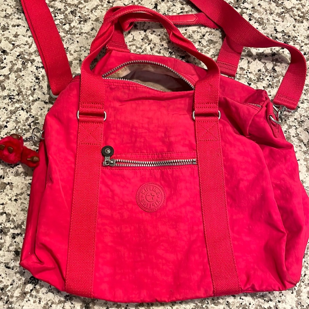 Kipling mini duffel bag- hot pink!